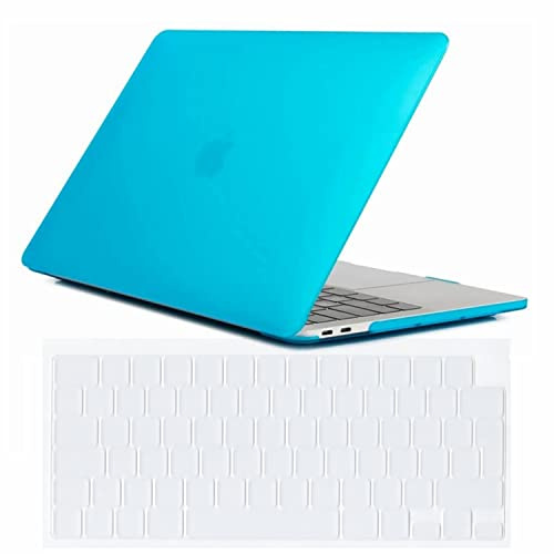 Se7enline for Macbook Pro 14 inch Case 2026-2021 M5 M4 M3 M2,Aqua Blue | 2 in 1 Matte Hard Shell Laptop Case with Keyboard Cover Anti-Scratch Heat Dissipation Full Port Access Slim Lightweight