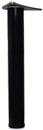REJS 4 x 870mm Adjustable Black Breakfast Bar Worktop Support Table Leg 60mm Diameter