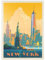 MyPuzzle New York City: Skyline Glow, Vintage Poster - Premium 500 Teile Puzzle - MyPuzzle Sonderkollektion von Anderson Design Group