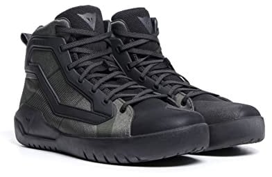 Dainese Urbactive Gore-Tex Shoes, Stivali da Motocicletta Uomo, Nero/Army-Green, 47 EU