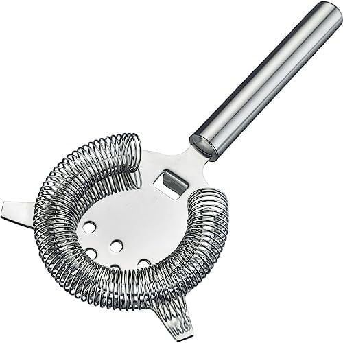 Westmark Passoire de bar Judy - Accessoire de bar pratique pour mélanger les cocktails, tamiser les morceaux de fruits et les herbes des boissons - Entraîneur à cocktail pour shaker - Acier inoxydable