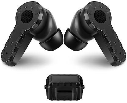 Omana Electronic Shooting Earplugs Totems Noise Canceling Hearing Protection Earmuff for Hunting/Tactical Shooting/Military/Music Events (Black)