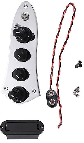 NISHZHU Universal 5 Jazz -08 Bass Loaded Control Plate per Accessori di Ricambio per Basso A 4/5 Corde