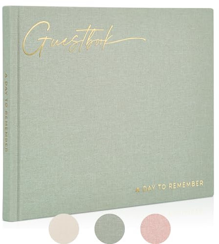 ZICOTO Livre d'or pour Votre réception de Mariage ou fête prénatale, Simple et élégant, pour Signer et Ajouter des Photos Polaroid, pour Le Grand Jour (français Non Garanti)