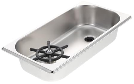 Glasspüler aus Edelstahl und Silikon in Silber für Küche | Becher und Flaschenreiniger, Satz mit Schlauch, Schnelle Reinigung, Einfach in Nutzung