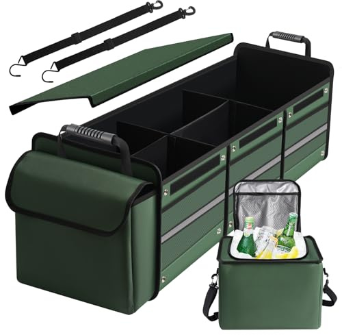 Snuopfy Car Trunk Organizer,115L Heavy Duty Collapsible Trunk Storage