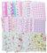 LAPLBEKE 90 Blätter Scrapbooking Papier, 14x20cm Bunte Deko Bastelpapier Dekopapier Designpapier für DIY Kartenherstellung Journaling Papier Zubehör (Blumen)