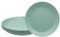 VIRSUS Set 6 Piatti Piani Colorati 958N, Diametro 23,5 cm, Infrangibili e Riutilizzabili, lavabili in lavastoviglie, 100% Riciclabili, Adatti per il microonde, BPA Free (Verde)