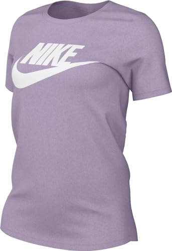 NIKE DX7906-545 Sportswear Essentials T-Shirt Damen Violet Mist/White Größe S