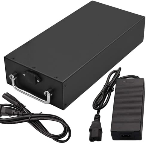 FREEDOH Lithium-Akku, 60V, Li-Ionen-Akku, 60V, wiederaufladbarer Akku, 60V, wasserdichter Akku, 27,2 Ah, 24 Ah, 20,8 Ah, 18,2 Ah, 15,6 Ah, 13 Ah, mit Ladegerät für 750 W ~ 1600 W Motor,60v20.8ah