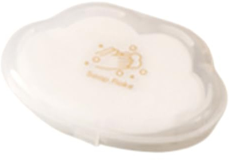 LARUISEE Seifentabletten in Reisebox, tragbar, 50 Stück, vielseitig einsetzbar, Wandern, Camping, Seifenlösung, einfaches Waschen, Seifenblätter, zum Wandern