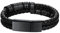 Richsteel Doppelreihiges Leder Armband für Herren mit Magnetverschluss aus Edelstahl Armspange Armband Keltische Elemente 23cm Schwarz