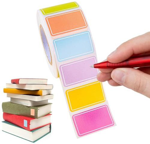 Etiketten-Aufkleber, farbige Etiketten, selbstklebende Etiketten, Farbkodierungs-Etiketten, farbige Inventar-Etiketten, Namensschilder, Umzugsetiketten, farbige Klebeetiketten für Büro