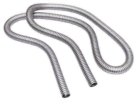 SECFOU 304 Stainless Steel Metal Cord Protector Cable Sleeve 32mm Inner Diameter 3m Flexible Metal Conduit for Audio and Automotive Wire Protection