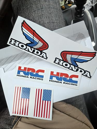 Adesivi decorativi per moto HRC Honda - 6 pezzi
