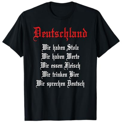 Deutschland Stolz Werte Treue Eisernes Kreuz T-Shirt