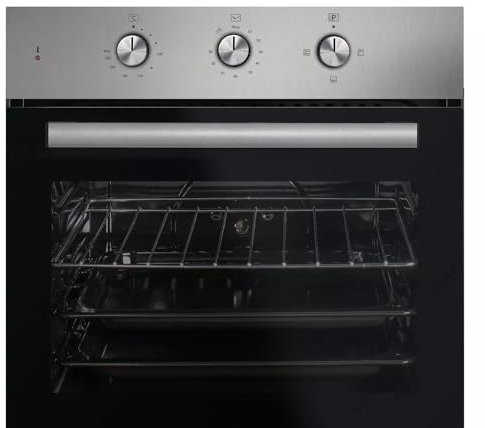 Forno Elettrico Da Incasso Ventilato Multifunzione Classe A Inox Acciaio e Nero 53 Litri 1900 W