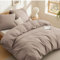 BEDSURE Bettwäsche 200x200 Baumwolle Khaki - Bettwäsche-Sets 200 x 200 cm Bettbezug 3teilig mit 2 Kissenbezüge 80x80 cm, Oeko-TEX Bedding Taupe mit Reißverschluss
