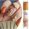 Glitter Nail Polish - Orange Nail Varnish, Double-Head Flash Glitter Nail Varnish, Quick Drying & Long Lasting Nail Polish for DIY Nail Art Manicure at Home (Micro-flash Orange+Flash Orange, 10ML)