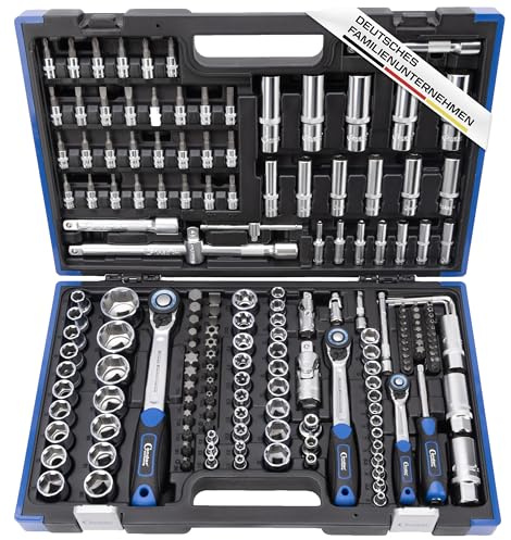 Condor Werkzeug 38180 | Steckschlüssel-Satz Sechskant | 180-teilig | Antrieb 1/4 + 3/8 + 1/2 | mit Koffer | xcess performance