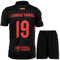Mefstone Barcelona Yamal #19 Kinder Fußball-Trainings-Trikot für Jungen, 6/7 Jahre, Schwarz, Premium Qualität, 100% Polyester