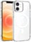 Exsight Magnetic Case for iPhone 12/12 Pro, Clear Phone Cases Compatible with MagSafe, Military Grade Airbag Drop Protection, Anti-Yellowing, Anti-Scratch, Shockproof Cell Phone Cover, Transparent