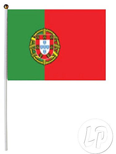LP Divertissements Drapeau Portugal avec Baton 30x45cm