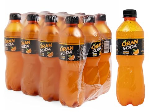 Oransoda | Bevanda Gassata all'Arancia, 12 Bottiglie da 45 cl PET, Originale Aranciata Italiana con Succo di Arance Siciliane, Senza Coloranti
