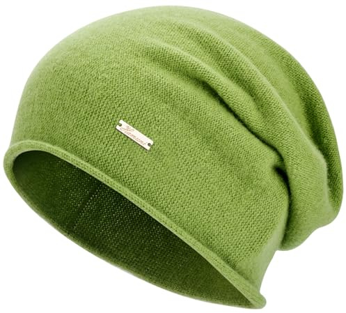 HAMUNI Mütze Damen Herren Australische 100% Wolle - Leichte Slouch Beanie Mütze, Atmungsaktiv Chemo Mütze für 3-Saison (Frühling/Herbst/Winter)