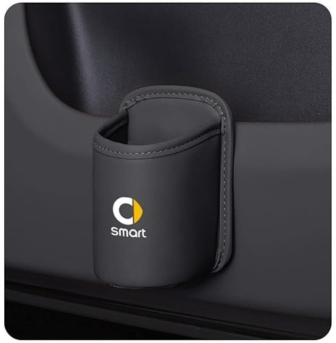 REWIASF Auto Getränkehalter für Smart 450 451 453 Fortwo Forfour, Multifunktionale Auto Ablage für Handy Getränke und Trinkflaschen Praktischer Organizer für Fahrzeuginnenraum