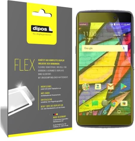 dipos FLEX 3x Clear Screen Protector for Alcatel Idol 5 Cricket | HD Clear, 100% Screen Coverage, Full Cover Film, Self-Healing, Bubble-Free, Fingerprint Compatible, Easy Installation