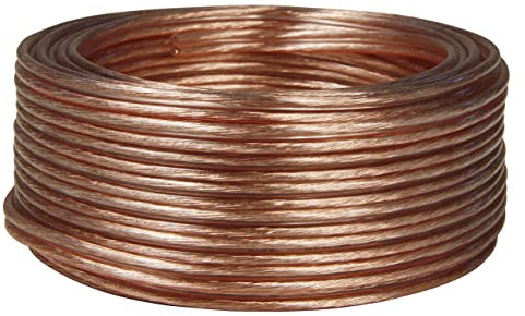 toolcity Câble d'enceinte (toron jumelé) 2 x 0,75 mm² (câble d'enceinte/câble audio) 25 m Transparent