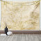 ABAKUHAUS Frühling Wandteppich und Tagesdecke, Rosen und Schmetterlinge aus Weiches Mikrofaser Stoff Waschbar ohne Verblassen Digitaldruck, 230 x 140 cm, Modus Beige