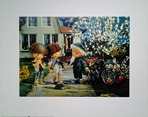 Poster+ Unser Sandmännchen (Sandmann): Rolf, Rene, Borstel und Igel, Plakat [40 x 50 cm]