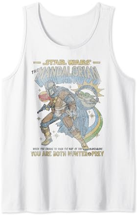 Star Wars Mandalorian Comic Poster Tank Top