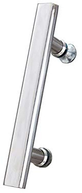 XFSHKJS Badezimmer-Glastürgriff Edelstahl Ersatzteile Innentüren Push- und Pull-Bar Dusche Türgriff (Size : 165mm)