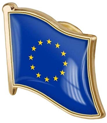 LAVALINK 1pc Europäische Union Flag-Abzeichen Metall Emaille Revers Brosche Europäische Union Flagge Abzeichen Neuheit Zubehör