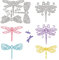 GLOBLELAND Libelle Stanzschablonen Libelle Metall Schneiden Schablonen für Kartenherstellung und DIY Scrapbooking Papier Sammelalbum Dekor