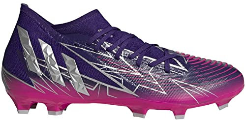 adidas Predator Edge.3 FG, Team Colleg Viola/Argento Metallico/Team Shock Pink 2, 9.5