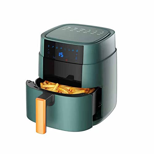 FHKBB Freidora sin Aceite, freidora de Aire 4L con, freidora de Aire Caliente con Pantalla táctil, freidora eléctrica sin Aceite, Apagado automático (Color : Green)