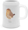 Mr. & Mrs. Panda Bierkrug Eule Zufrieden - Geschenk, Bierkrug Steingut, Eule Spruch, Bierkrüge, 500ml, Waldtier, Owl, 5 l, Eule deko, Nachttier,