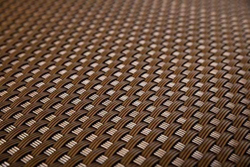 Mayaadi-Home Rattan Balkon Terrassen Sichtschutz Balkonverkleidung Balkonblende Zaunblende Sichtschutzstreifen Windschutz Polyrattan Rollen 20 Meter Braun 90 cm