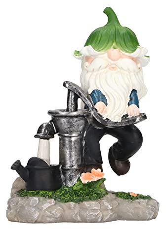 Outdoor-Gartenzwerg-Statue, Lebensechter Alter Mann, Der Wasser Holt, Modellierung, Gartenfigur, Kunstgartendekoration, Außendekoration Für Terrasse, Hof, Rasen, Veranda, Dekoration, Ornament-Geschenk