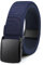 Bon4Extrao Straffes Elastischer Gürtel Herren ohne Löcher, Stoff Stretchgürtel Herren 38mm für Arbeitshose mit Schwerlast Leichter Kunststoffschnalle Stufenlos Verstellbar, Blau Navy