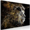 murando - Impression sur Verre Animal 60x40 cm 1 Partie - Imprimée Tableau Photo Image Pret a Accrocher Murale Moderne Décoration -Portrait d'un lion en noir et blanc g-C-0351-k-a