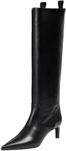 StyliShoes Stivali da donna alti al ginocchio da infilare, Nero , 35 EU