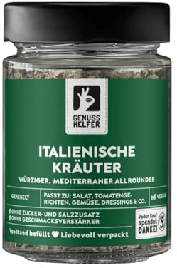 Bremer Gewürzhandel Italienische Mischung, gerebelt, universelle mediterrane Kräuter, für Pasta, Salate und Pizza, 25g im Glas