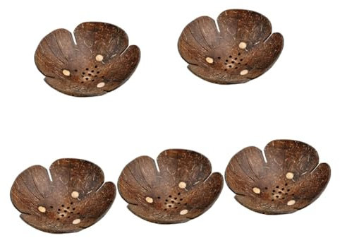 Alipis 5pièces Dish Coquille De Noix De Support De Égouttoir à Fleur Décoration De Salle De Bain Résistant à Eau Et