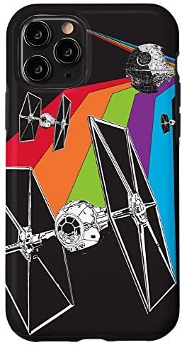 iPhone 11 Pro Star Wars TIE Fighter Rainbow Black Case