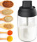 WSAMJIN Gewürzdose mit Löffeldichtung, 250ml Gross Salzstreuer, Transparent Siegel Zuckerstreuer Gewürzglas Haushaltsgewürzflasche für der Küche, Grillen im Freien, Bbq, Kochen